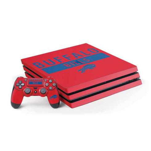 NFL Buffalo Bills Red Performance Series PS4 Pro Bundle Skin