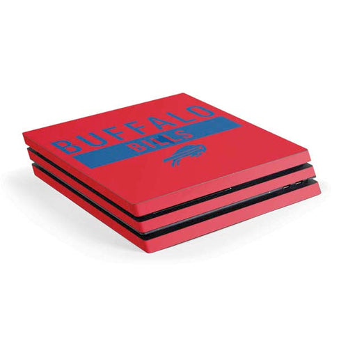 NFL Buffalo Bills Red Performance Series PS4 Pro Console Skin