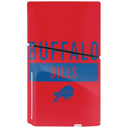 NFL Buffalo Bills Red Performance Series PS5 Slim Disk Console Skin