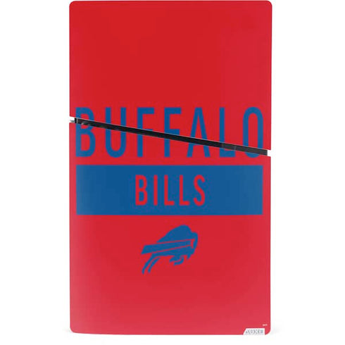 NFL Buffalo Bills Red Performance Series PS5 Slim Digital Edition Console Skin