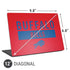 NFL Buffalo Bills Red Performance Series Universal Laptop 12in (9.8 x 6.8in) Skin