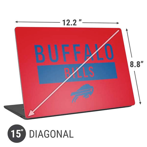 NFL Buffalo Bills Red Performance Series Universal Laptop 15in (12.2 x 8.8in) Skin