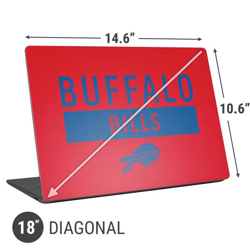 NFL Buffalo Bills Red Performance Series Universal Laptop 18in (14.6 x 10.6in) Skin