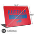 NFL Buffalo Bills Red Performance Series Universal Laptop 18in (14.6 x 10.6in) Skin