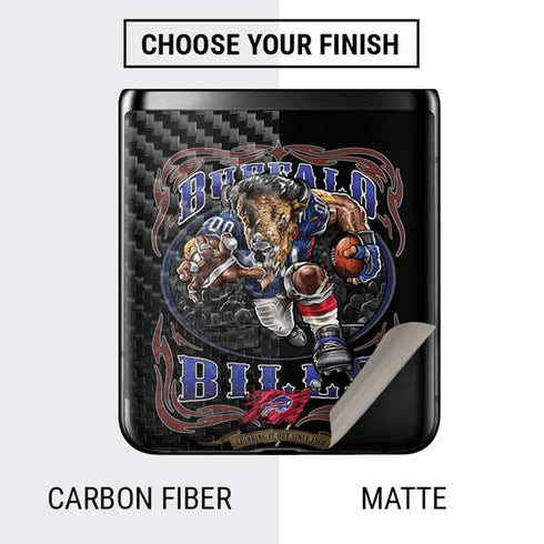 Liquid Blue NFL Buffalo Bills Running Back Galaxy Z Flip Skin