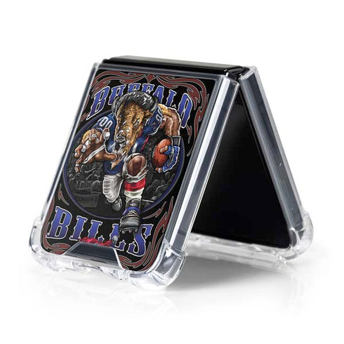 Liquid Blue NFL Buffalo Bills Running Back Galaxy Z Flip5 5G Clear Case