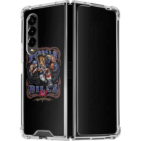 Liquid Blue NFL Buffalo Bills Running Back Galaxy Z Fold4 5G Clear Case