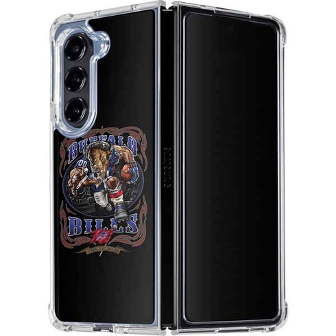 Liquid Blue NFL Buffalo Bills Running Back Galaxy Z Fold5 5G Clear Case