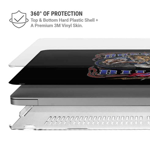 Liquid Blue NFL Buffalo Bills Running Back MacBook Pro 16in (2021-25) Case plus Skin