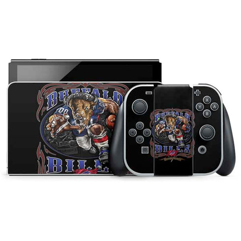 Liquid Blue NFL Buffalo Bills Running Back Nintendo Switch OLED (2021) Skin