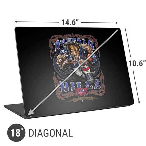 Liquid Blue NFL Buffalo Bills Running Back Universal Laptop 18in (14.6 x 10.6in) Skin