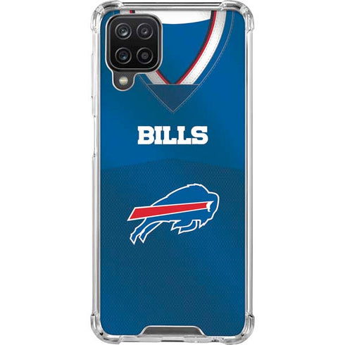 NFL Buffalo Bills Team Jersey Galaxy A12 Clear Case
