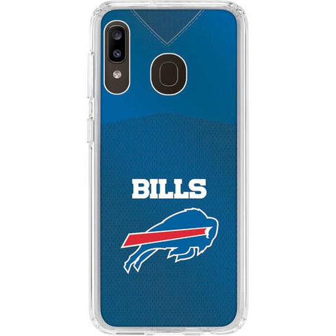 NFL Buffalo Bills Team Jersey Galaxy A20 Clear Case