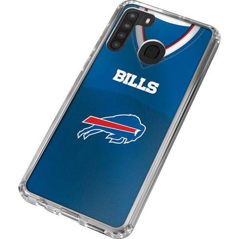 NFL Buffalo Bills Team Jersey Galaxy A21 Clear Case