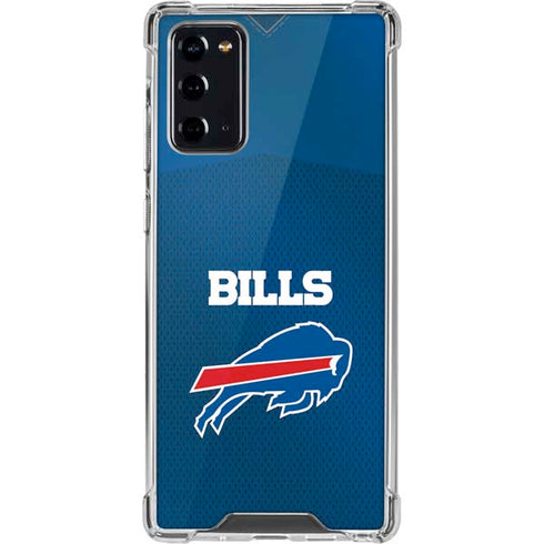 NFL Buffalo Bills Team Jersey Galaxy Note20 5G Clear Case