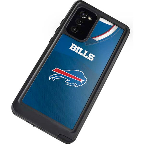 NFL Buffalo Bills Team Jersey Galaxy Note20 5G Waterproof Case