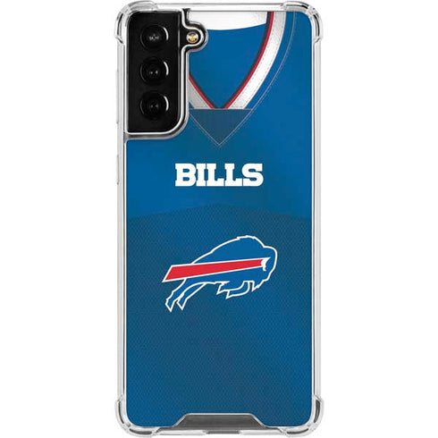 NFL Buffalo Bills Team Jersey Galaxy S21 FE Clear Case