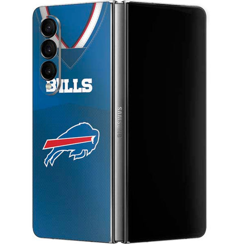 NFL Buffalo Bills Team Jersey Galaxy Z Fold4 5G Skin