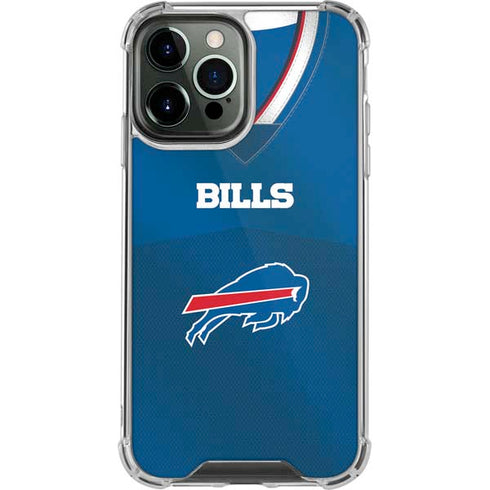NFL Buffalo Bills Team Jersey iPhone 14 Pro Max Clear Case