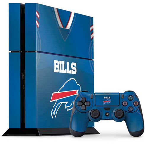 NFL Buffalo Bills Team Jersey PS4 Console and Controller Bundle Skin