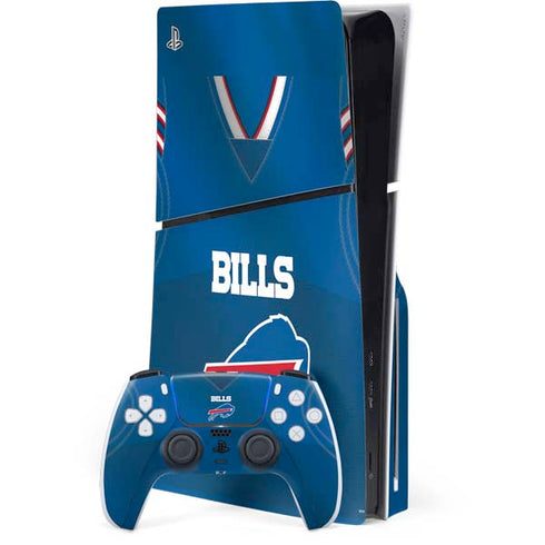 NFL Buffalo Bills Team Jersey PS5 Slim Disk Bundle Skin