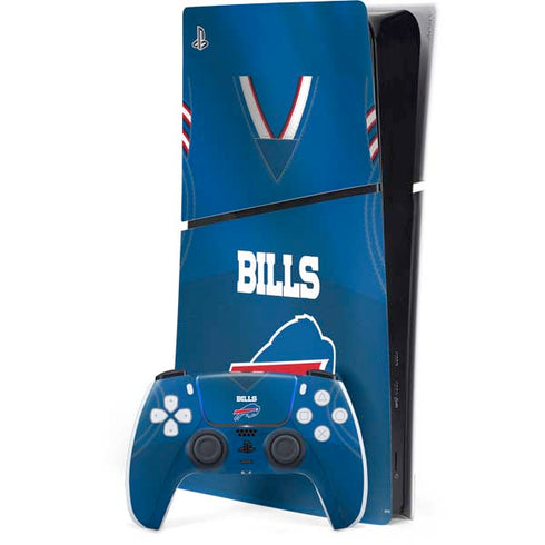 NFL Buffalo Bills Team Jersey PS5 Slim Digital Edition Console Skin