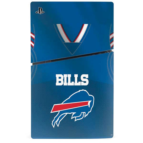 NFL Buffalo Bills Team Jersey PS5 Slim Digital Edition Console Skin