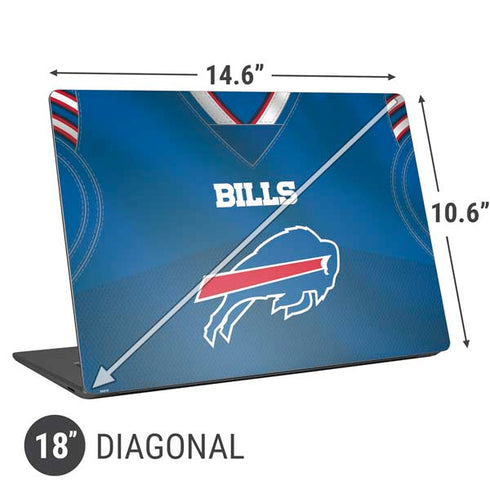 NFL Buffalo Bills Team Jersey Universal Laptop 18in (14.6 x 10.6in) Skin