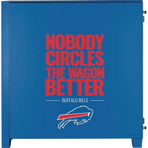 NFL Buffalo Bills Team Motto Corsair 4000D Tempered Glass Mid-Tower ATX Case Skin