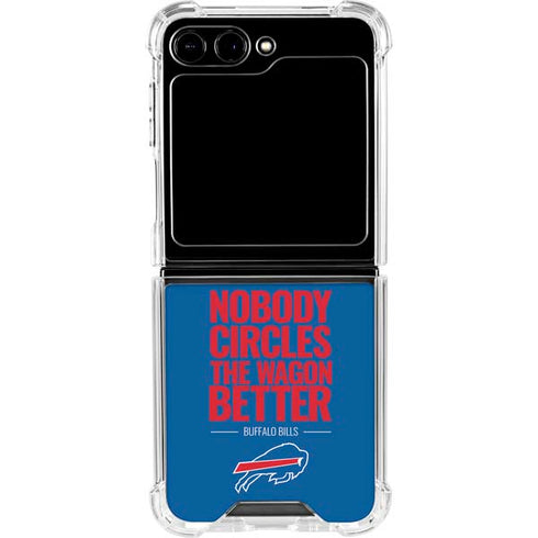 NFL Buffalo Bills Team Motto Galaxy Z Flip5 5G Clear Case