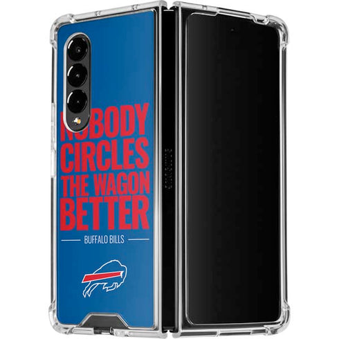NFL Buffalo Bills Team Motto Galaxy Z Fold4 5G Clear Case