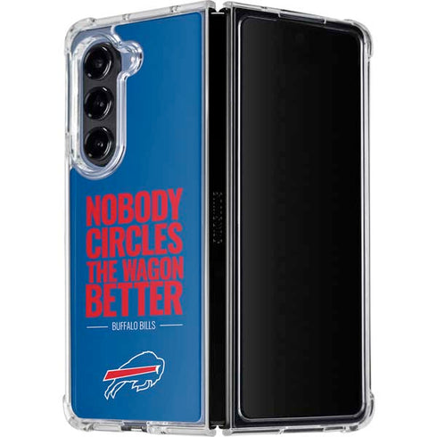 NFL Buffalo Bills Team Motto Galaxy Z Fold5 5G Clear Case