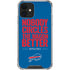 NFL Buffalo Bills Team Motto iPhone 12 Clear Case