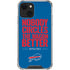NFL Buffalo Bills Team Motto iPhone 15 Plus Clear Case