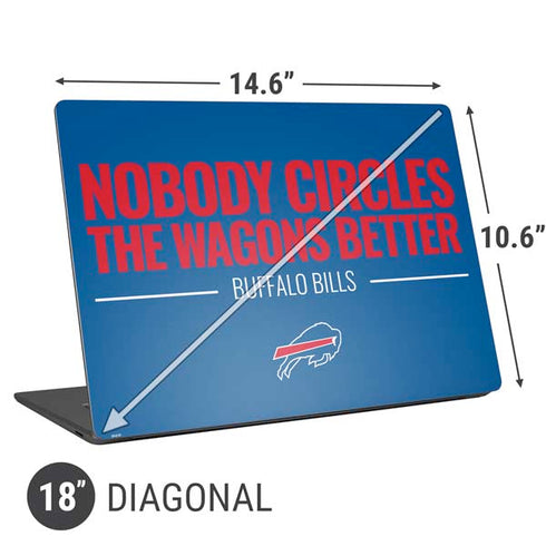 NFL Buffalo Bills Team Motto Universal Laptop 18in (14.6 x 10.6in) Skin