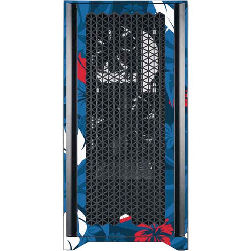 NFL Buffalo Bills Tropical Print Corsair 4000D Tempered Glass Mid-Tower ATX Case Skin