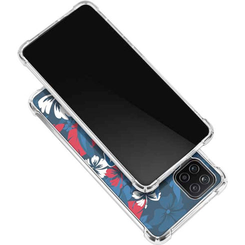 NFL Buffalo Bills Tropical Print Galaxy A12 Clear Case