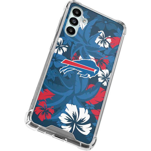 NFL Buffalo Bills Tropical Print Galaxy A13 5G Clear Case