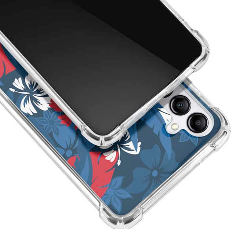 NFL Buffalo Bills Tropical Print Galaxy A14 5G Clear Case