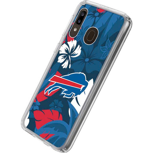 NFL Buffalo Bills Tropical Print Galaxy A20 Clear Case