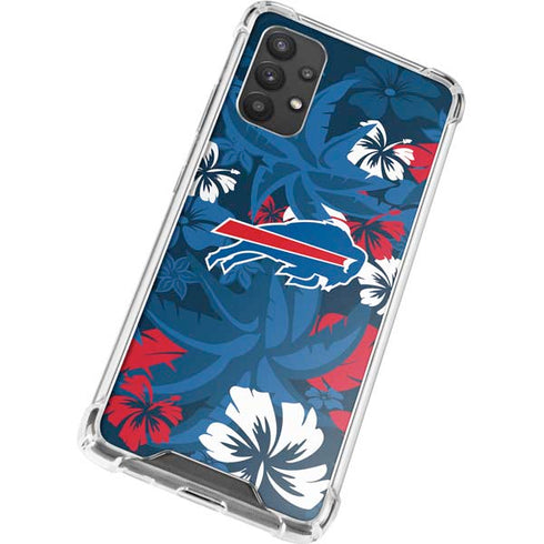 NFL Buffalo Bills Tropical Print Galaxy A32 5G Clear Case