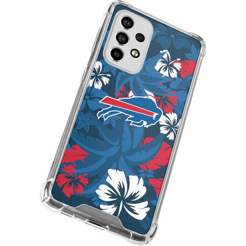NFL Buffalo Bills Tropical Print Galaxy A33 5G Clear Case