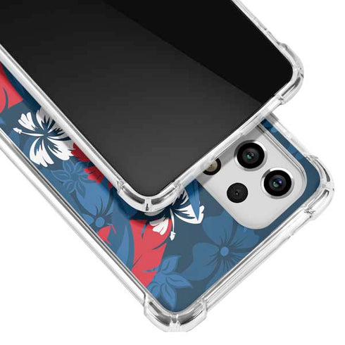 NFL Buffalo Bills Tropical Print Galaxy A33 5G Clear Case