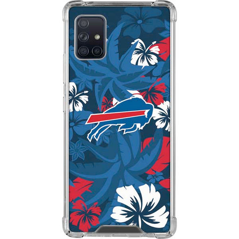 NFL Buffalo Bills Tropical Print Galaxy A51 5G Clear Case