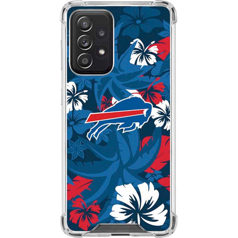 NFL Buffalo Bills Tropical Print Galaxy A52 5G Clear Case