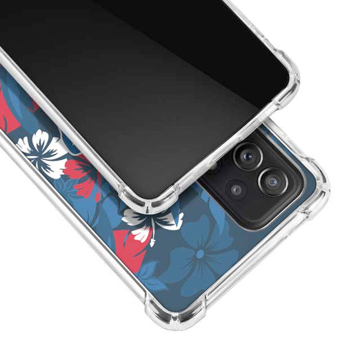 NFL Buffalo Bills Tropical Print Galaxy A52 5G Clear Case