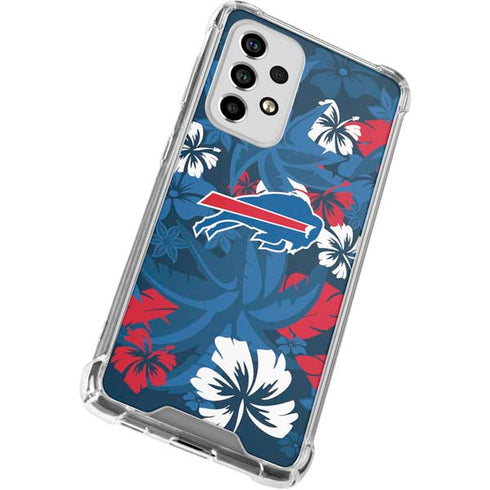 NFL Buffalo Bills Tropical Print Galaxy A53 5G Clear Case