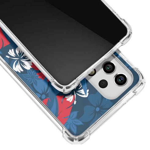 NFL Buffalo Bills Tropical Print Galaxy A53 5G Clear Case