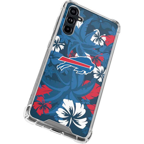 NFL Buffalo Bills Tropical Print Galaxy A54 5G Clear Case