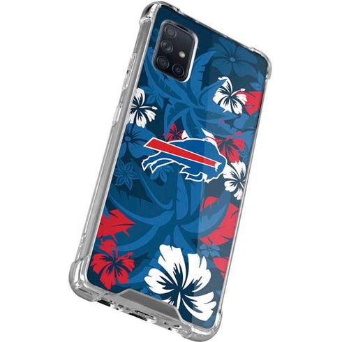 NFL Buffalo Bills Tropical Print Galaxy A71 5G Clear Case